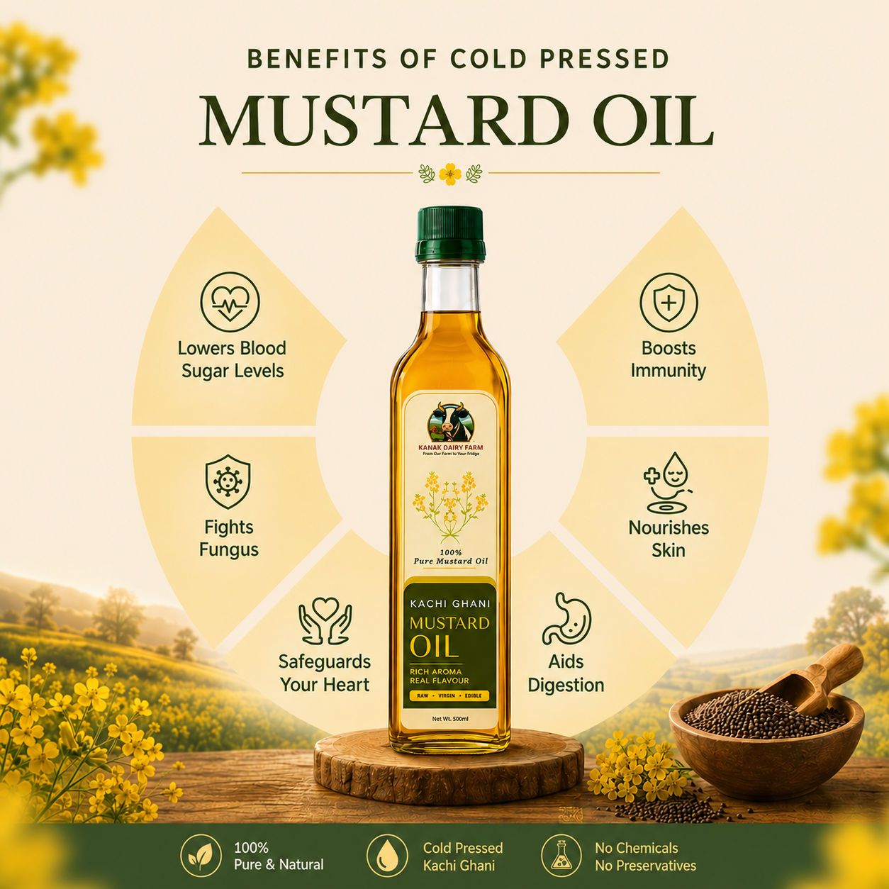 Cold Pressed Mustard Oil